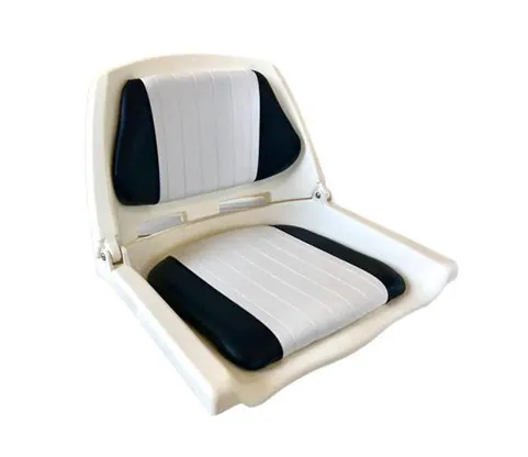 Butaca blanca para pescador con almohadones blancos y negros
